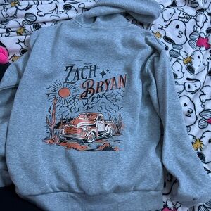 Gray Sweater with Graphic Design